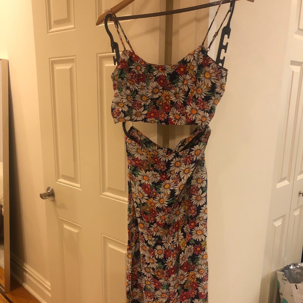 Reformation Two-piece crop top + skirt